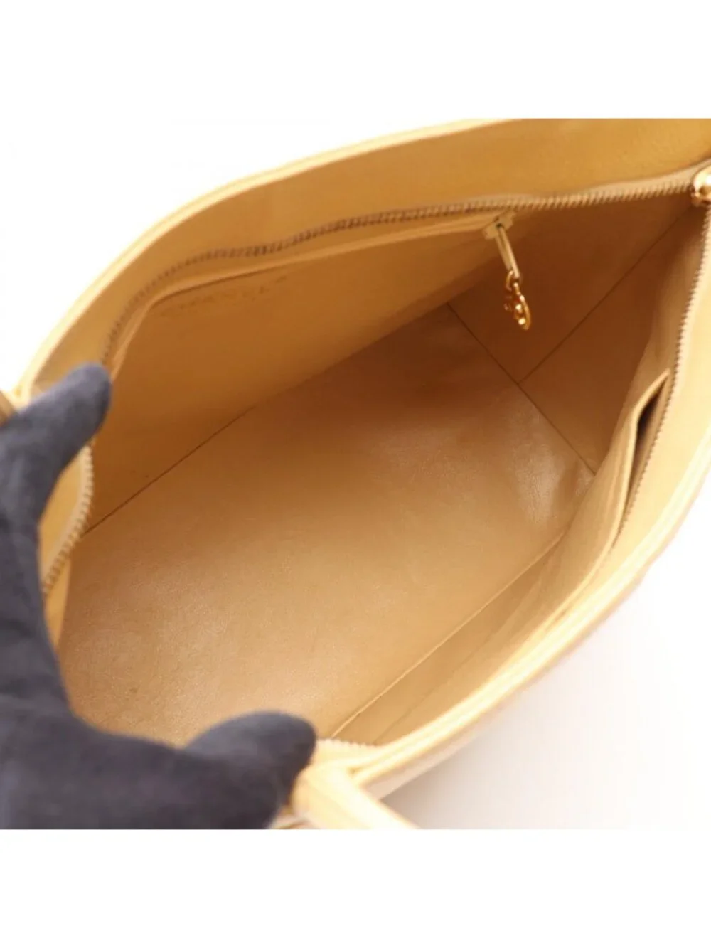 Chanel Tote Reissue Beige Caviar Leather